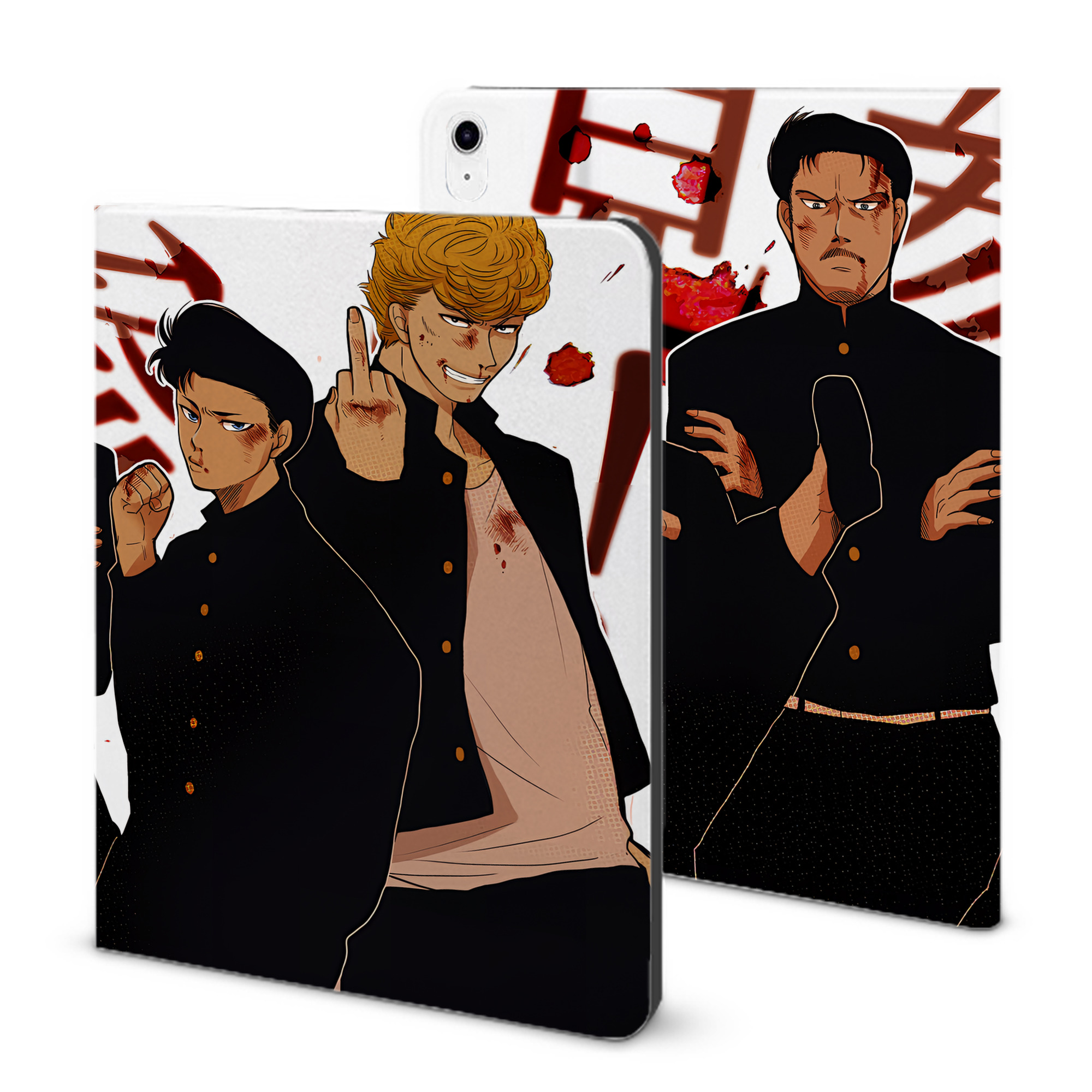（画像用） SLAM DUNK／スラムダンク IPad ケース ブック型 PUレザー TPU 耐衝撃 軽量 薄型 ペン収納なし 全面保護 IPad 各モデル対応